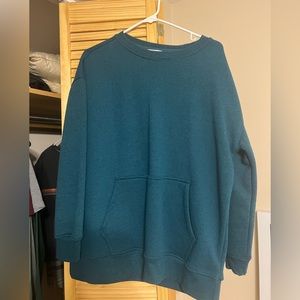 Danskin L Blue Pullover Long Sleeve Sweatshirt